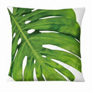 Fresh Green Leaves Linen Pillowcase - What A Decor