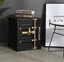 Retro Container Iron Bedside Table with Lock Storage Drawer - What A Decor