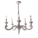 Rustic Art Deco Style Wooden Chandelier - What A Decor