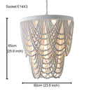 Rustic Art Deco Style Wooden Beads Chandelier Luxurious Farmhouse feeling - What A Decor