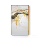 Abstract Golden Sun Canvas Painting Nordic Wall Art - What A Decor