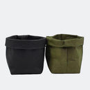 Kraft Paper Washable Bag- Flower Pot, Make Up Holder, Desk Bag