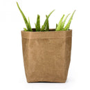Kraft Paper Washable Bag- Flower Pot, Make Up Holder, Desk Bag