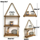 Nordic Style Eco-Friendly Wooden & Rope Hanging Shelf - What A Decor