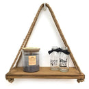 Nordic Style Eco-Friendly Wooden & Rope Hanging Shelf - What A Decor