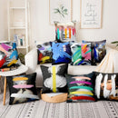 Handmade Printed Cotton Cushion/ Pillow Cover for your Sofa- Abstract Modern Art - What A Decor