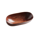 Japanese-Style Wooden Oval Dish Plate - What A Decor