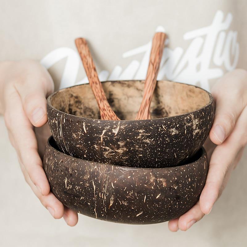 Natural Handcrafted Coconut Bowl Hard Shell - What A Decor