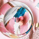 Japanese Watercolour Art Ceramic Plate - What A Decor