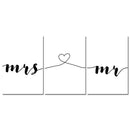 Mr Mrs Family Wall Art Canvas Poster Minimalist - What A Decor