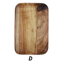 Japanese Style Acacia Square Wooden Plates - What A Decor
