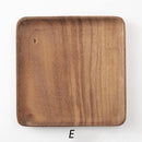 Japanese Style Acacia Square Wooden Plates - What A Decor