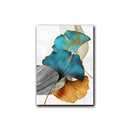 Gold Nordic Abstract Plant Leaf  Canvas - What A Decor