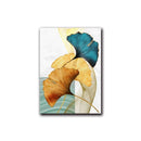 Gold Nordic Abstract Plant Leaf  Canvas - What A Decor