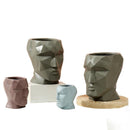 Nordic Modern Resin Face Pot - What A Decor