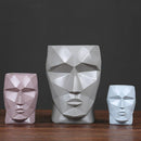 Nordic Modern Resin Face Pot - What A Decor