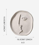 Handmade Nordic Abstract Human Face Ceramic Vase - What A Decor