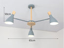 Nordic Simple Modern Solid Wood Aluminum Chandelier - What A Decor