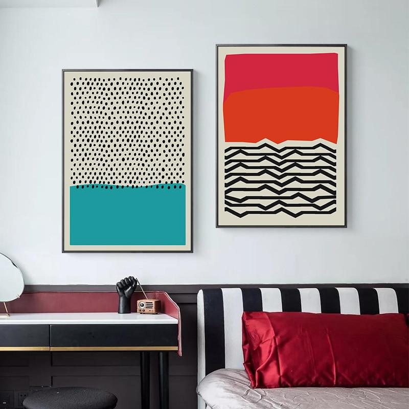 Modern Abstract Geometric Canvas - What A Decor