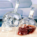 Crystal Skull Head Bottle Wine Decanter