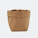 Kraft Paper Washable Bag- Flower Pot, Make Up Holder, Desk Bag