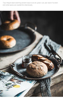 Retrò Handcrafted Round Wrought Vintage Tray - What A Decor