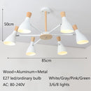 Nordic Simple Modern Solid Wood Aluminum Chandelier - What A Decor