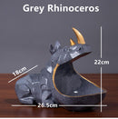 3D Hippo and Rhino Home Table Decoration - What A Decor