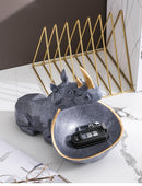 3D Hippo and Rhino Home Table Decoration - What A Decor