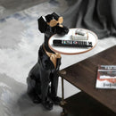 Cool Dog Sculpture Standing Tray - What A Decor