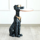 Cool Dog Sculpture Standing Tray - What A Decor