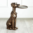 Cool Dog Sculpture Standing Tray - What A Decor