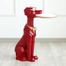 Cool Dog Sculpture Standing Tray - What A Decor