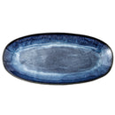 Irregular Japanese Deep Blue Long Serving Plate