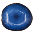 Irregular Ceramic Plate Dishes Tableware Deep Blue