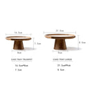 High Stand  Creative Wooden Cake Plate