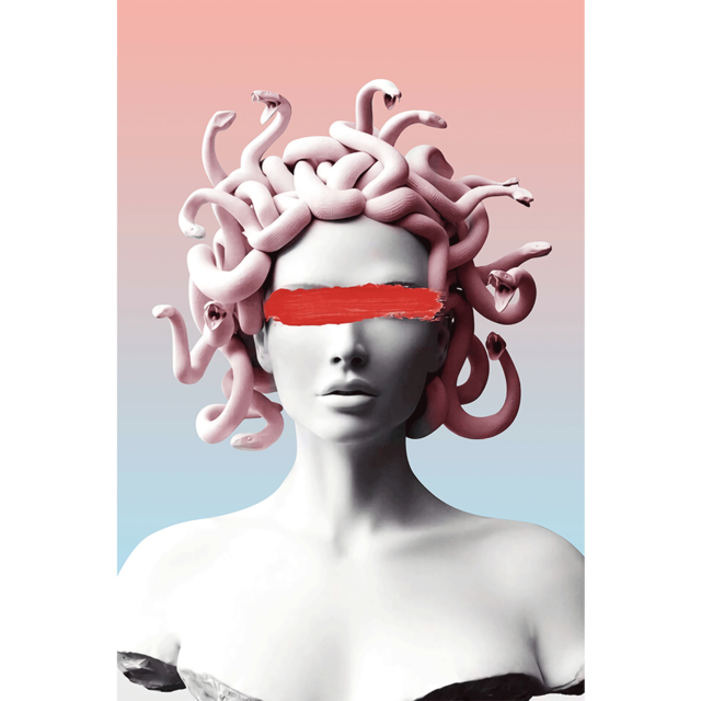 Modern Medusa Printed Canvas Art Wall Decor Modern Style