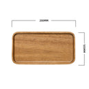 Natural Acacia Wood Set of Plate- Square and Rectangular