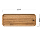 Natural Acacia Wood Set of Plate- Square and Rectangular