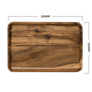 Natural Acacia Wood Set of Plate- Square and Rectangular