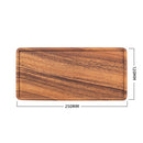 Natural Acacia Wood Set of Plate- Square and Rectangular