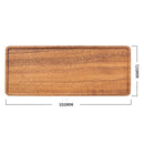 Natural Acacia Wood Set of Plate- Square and Rectangular