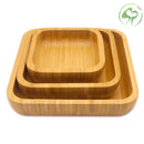 Set of 3 Eco-Friendly Bamboo Dinner Tray