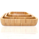 Set of 3 Eco-Friendly Bamboo Dinner Tray