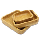 Set of 3 Eco-Friendly Bamboo Dinner Tray