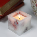 Enchanted Candle- Small Square Jar- Rose Garden - What A Decor