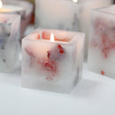 Enchanted Candle- Small Square Jar- Rose Garden - What A Decor