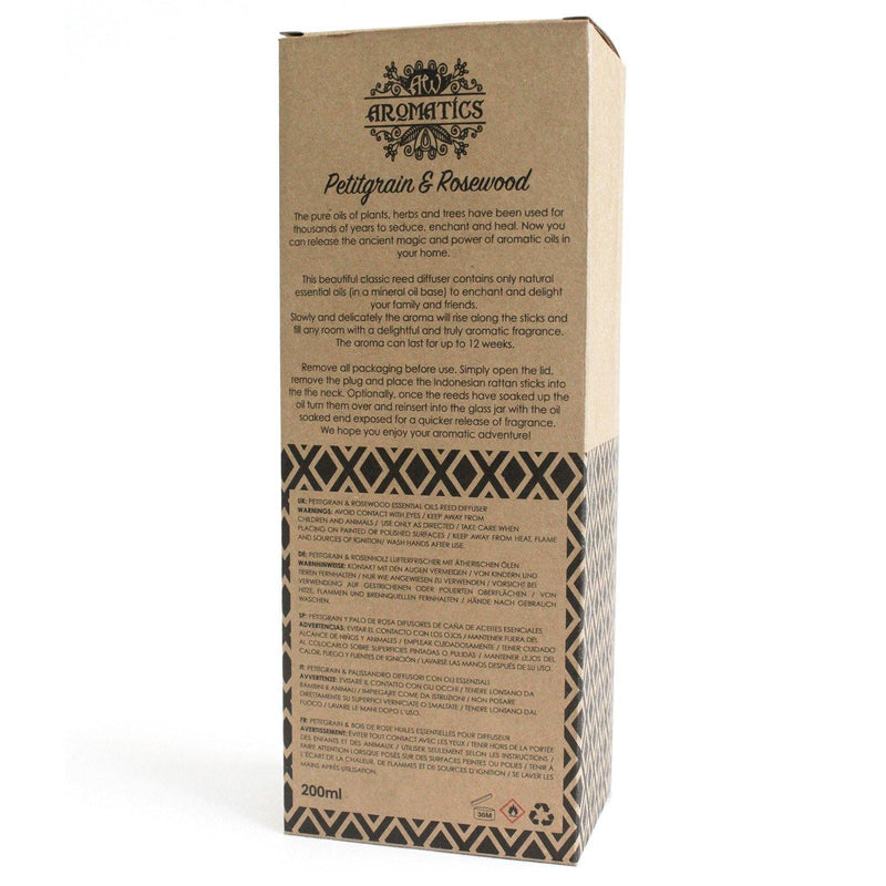 Petitgrain & Rosewood Essential Oil Reed Diffuser - What A Decor