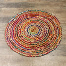 Round Jute and Recycled Cotton Rugs