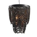 Rustic Art Deco Style Wooden Beads Chandelier Luxurious Farmhouse feeling - What A Decor